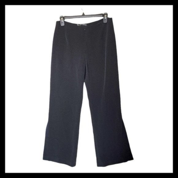 Yansi Fugel Black Pants Side Slits size 6 High rise waist - Picture 3 of 10
